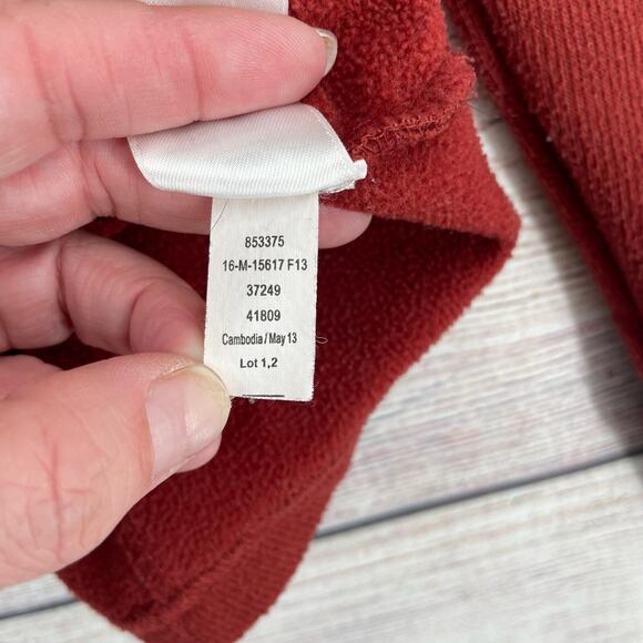 REI 1/4 Zip Elbow Reinforced Fleece Pullover Men's Size Small Red/Maroon - Picture 8 of 10